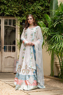 Nikita Dhongdi in Powder Pink Embroidered Anarkali Set